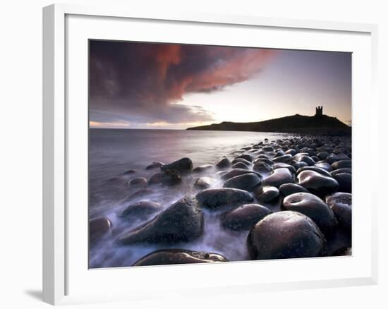 Embleton Bay, Dunstanburgh Castle, Northumberland, England, UK-Lee Frost-Framed Photographic Print