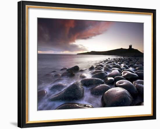 Embleton Bay, Dunstanburgh Castle, Northumberland, England, UK-Lee Frost-Framed Photographic Print