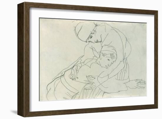 Embrace, 1914-Egon Schiele-Framed Giclee Print