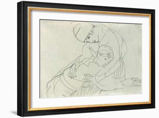 Embrace, 1914-Egon Schiele-Framed Giclee Print