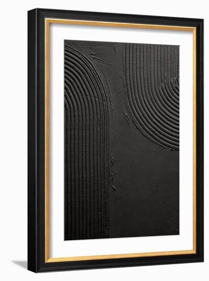 Embrace I Black-Mike Schick-Framed Art Print