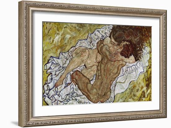 Embrace (Lovers II), 1917-Egon Schiele-Framed Giclee Print