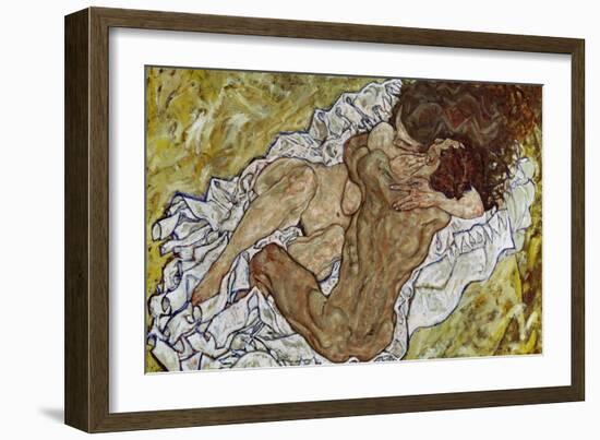 Embrace (Lovers II), 1917-Egon Schiele-Framed Giclee Print