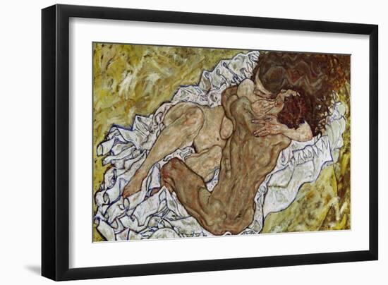 Embrace (Lovers II), 1917-Egon Schiele-Framed Giclee Print