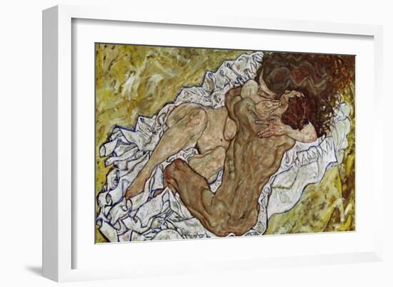 Embrace (Lovers II), 1917-Egon Schiele-Framed Giclee Print