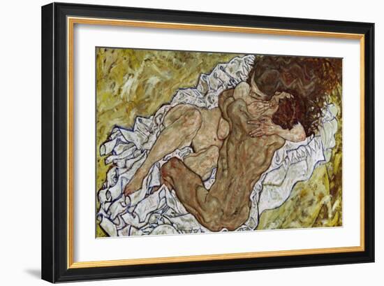 Embrace (Lovers II), 1917-Egon Schiele-Framed Giclee Print