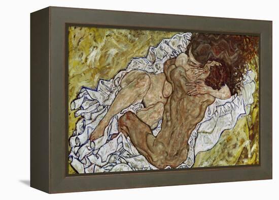 Embrace (Lovers II), 1917-Egon Schiele-Framed Premier Image Canvas