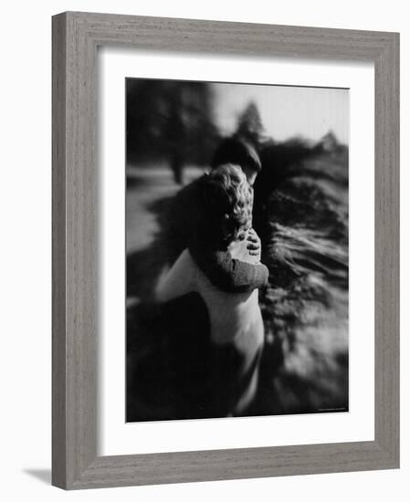 Embrace of a Couple in Love-Nina Leen-Framed Photographic Print