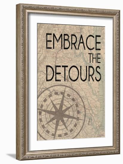 Embrace The Detours-Lauren Gibbons-Framed Art Print