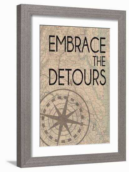 Embrace The Detours-Lauren Gibbons-Framed Art Print