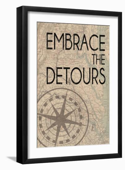 Embrace The Detours-Lauren Gibbons-Framed Art Print