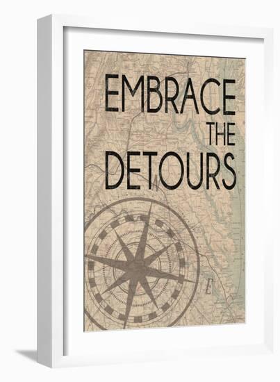 Embrace The Detours-Lauren Gibbons-Framed Art Print