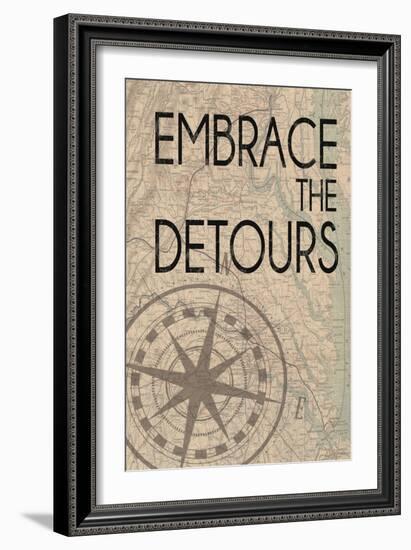 Embrace The Detours-Lauren Gibbons-Framed Art Print