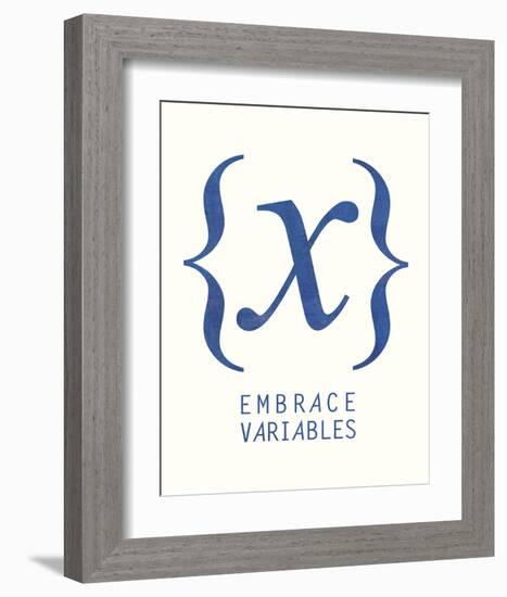 Embrace Variables-Urban Cricket-Framed Art Print