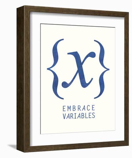 Embrace Variables-Urban Cricket-Framed Art Print