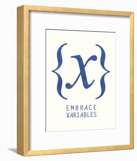 Embrace Variables-Urban Cricket-Framed Art Print