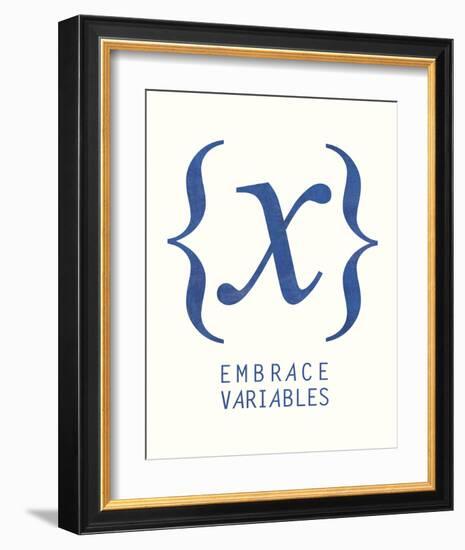 Embrace Variables-Urban Cricket-Framed Art Print