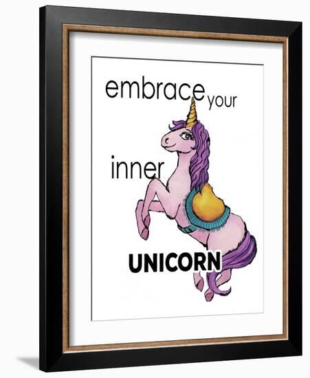 Embrace Your Inner Unicorn-Elizabeth Medley-Framed Art Print