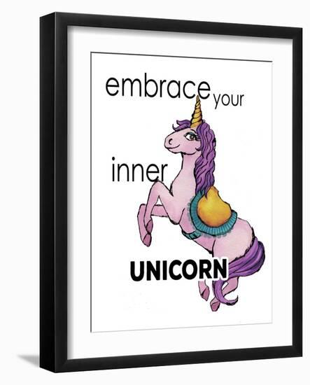 Embrace Your Inner Unicorn-Elizabeth Medley-Framed Art Print