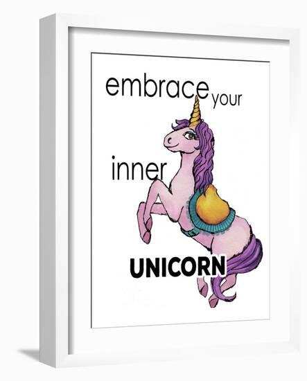 Embrace Your Inner Unicorn-Elizabeth Medley-Framed Art Print