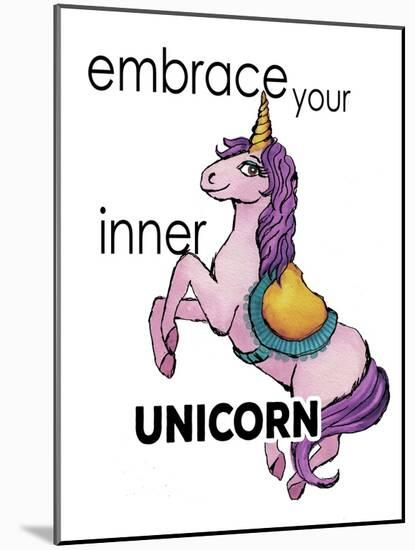 Embrace Your Inner Unicorn-Elizabeth Medley-Mounted Art Print