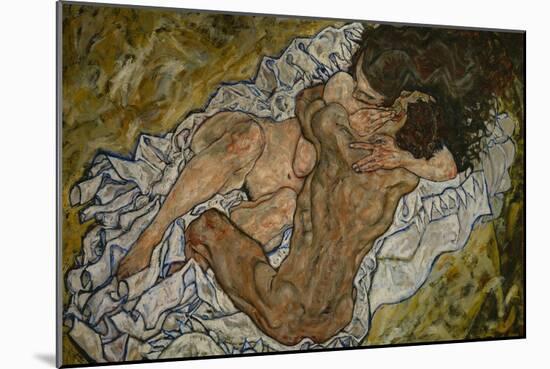 Embrace-Egon Schiele-Mounted Giclee Print