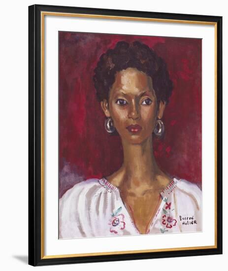 Embroidered Blouse-Boscoe Holder-Framed Premium Giclee Print