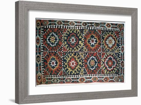 Embroidered cover, Caucasus, 18th century. Artist: Unknown-Unknown-Framed Giclee Print