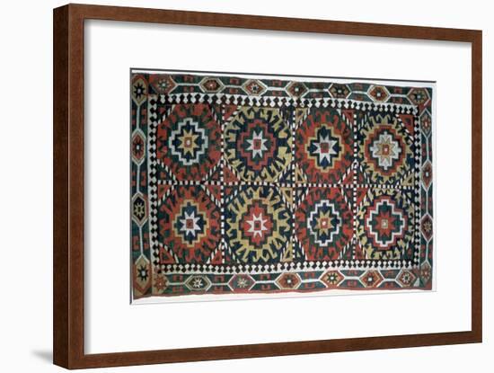 Embroidered cover, Caucasus, 18th century. Artist: Unknown-Unknown-Framed Giclee Print