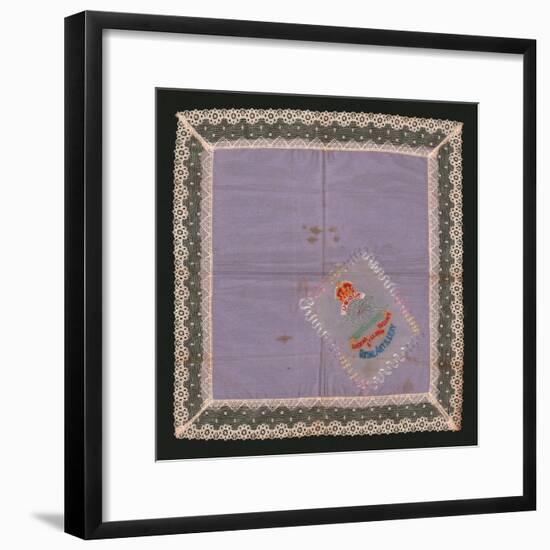 Embroidered Lace Handkerchief-Unknown-Framed Giclee Print