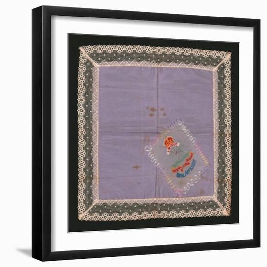 Embroidered Lace Handkerchief-Unknown-Framed Giclee Print