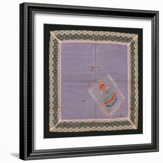 Embroidered Lace Handkerchief-Unknown-Framed Giclee Print