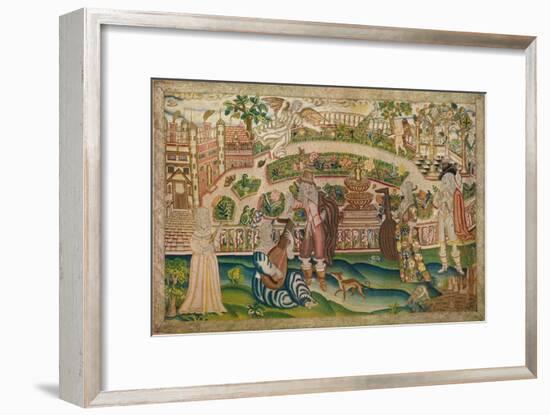 'Embroidered Picture, 17th Century', (1929)-Unknown-Framed Giclee Print