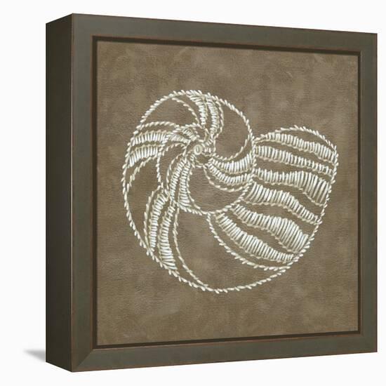 Embroidered Shells II-Chariklia Zarris-Framed Stretched Canvas