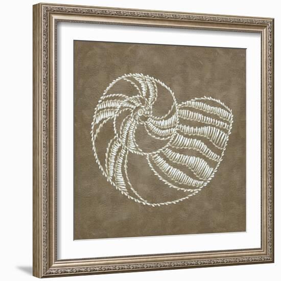 Embroidered Shells II-Chariklia Zarris-Framed Art Print