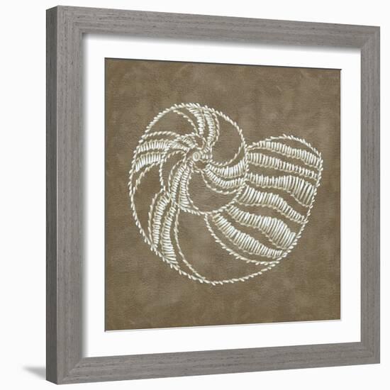 Embroidered Shells II-Chariklia Zarris-Framed Art Print