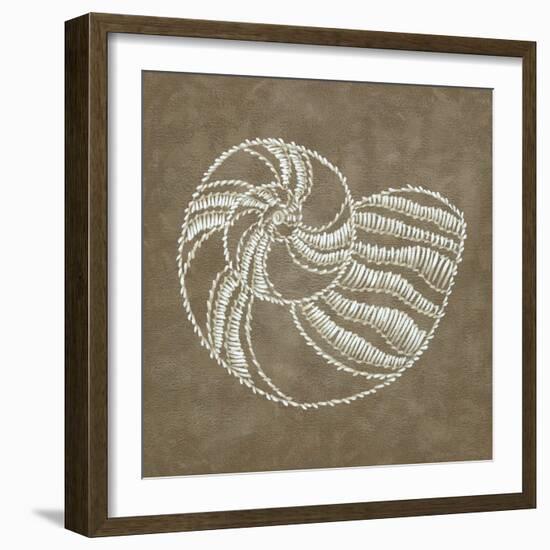 Embroidered Shells II-Chariklia Zarris-Framed Art Print