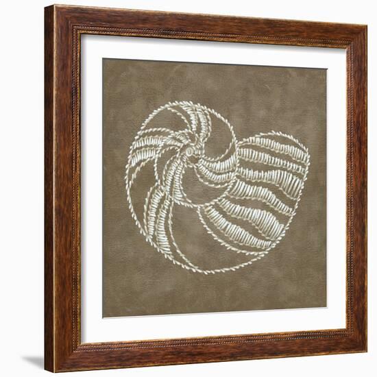 Embroidered Shells II-Chariklia Zarris-Framed Art Print