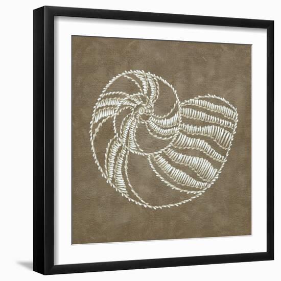 Embroidered Shells II-Chariklia Zarris-Framed Art Print