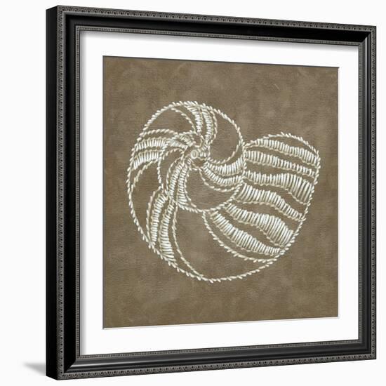 Embroidered Shells II-Chariklia Zarris-Framed Art Print