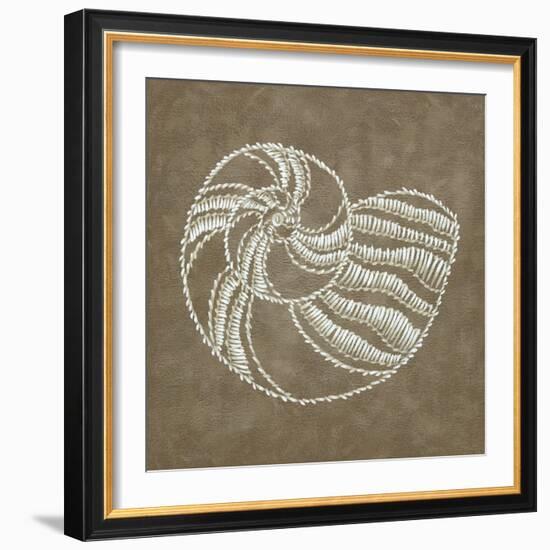 Embroidered Shells II-Chariklia Zarris-Framed Art Print