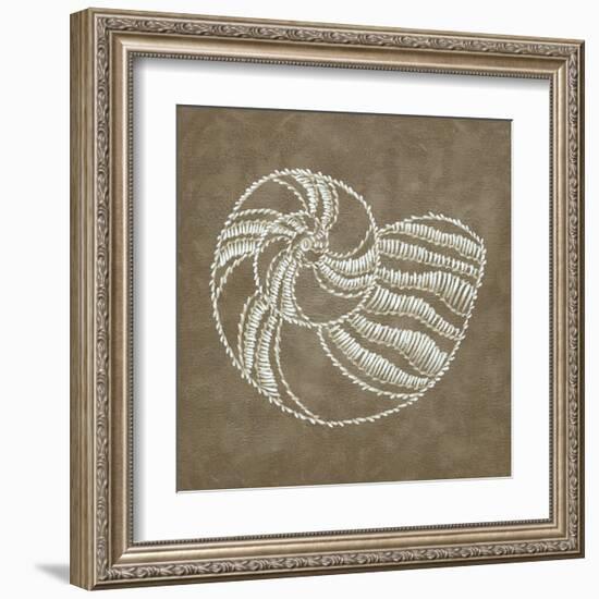 Embroidered Shells II-Chariklia Zarris-Framed Art Print