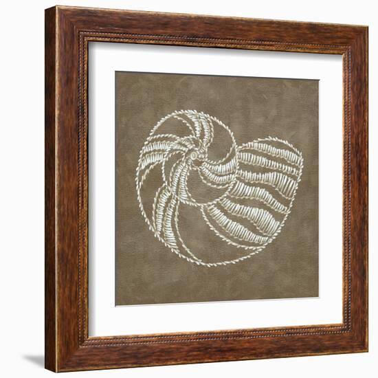 Embroidered Shells II-Chariklia Zarris-Framed Art Print