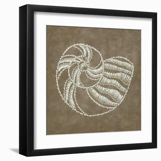 Embroidered Shells II-Chariklia Zarris-Framed Art Print