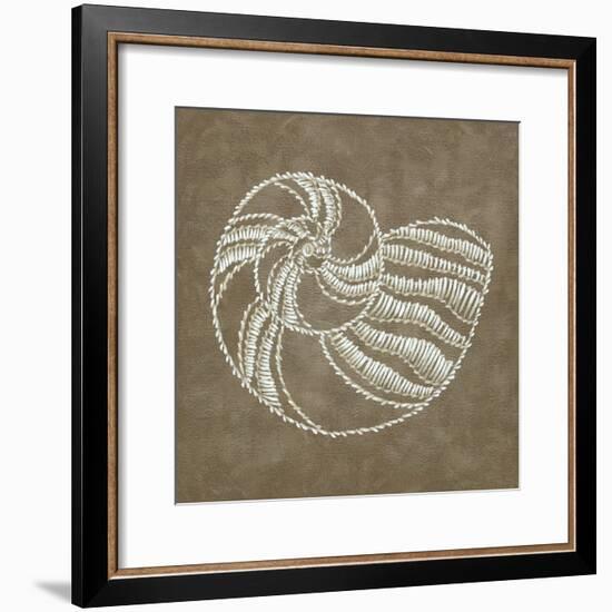 Embroidered Shells II-Chariklia Zarris-Framed Premium Giclee Print