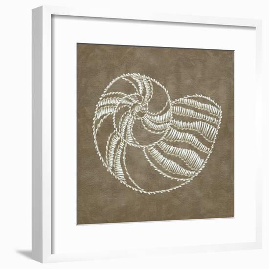 Embroidered Shells II-Chariklia Zarris-Framed Premium Giclee Print