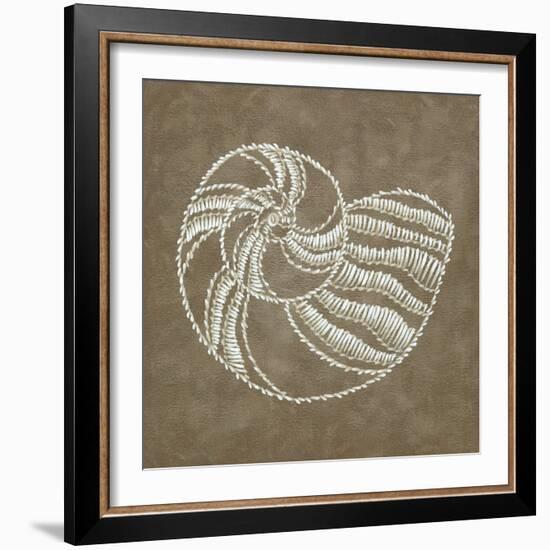 Embroidered Shells II-Chariklia Zarris-Framed Premium Giclee Print