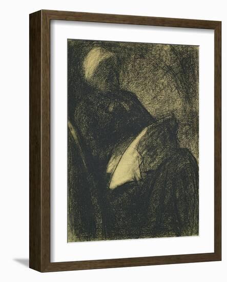 Embroiderer, 1882-Georges Seurat-Framed Giclee Print