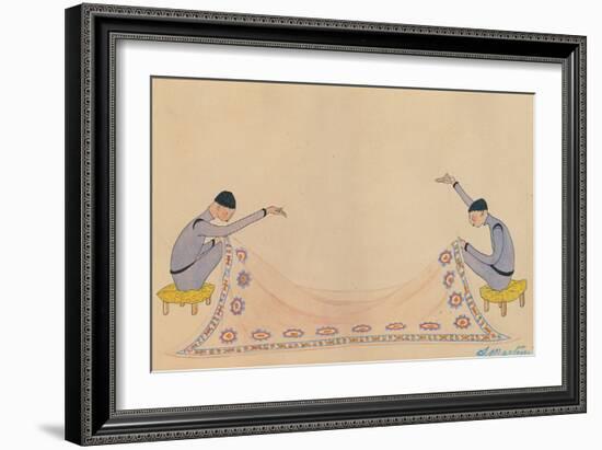 Embroiderers-Alberto Giacomo Spiridione Martini-Framed Giclee Print