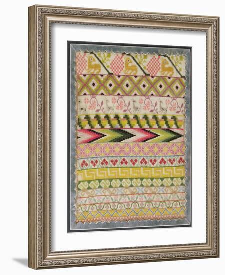 Embroidery Sampler-Mexican School-Framed Giclee Print